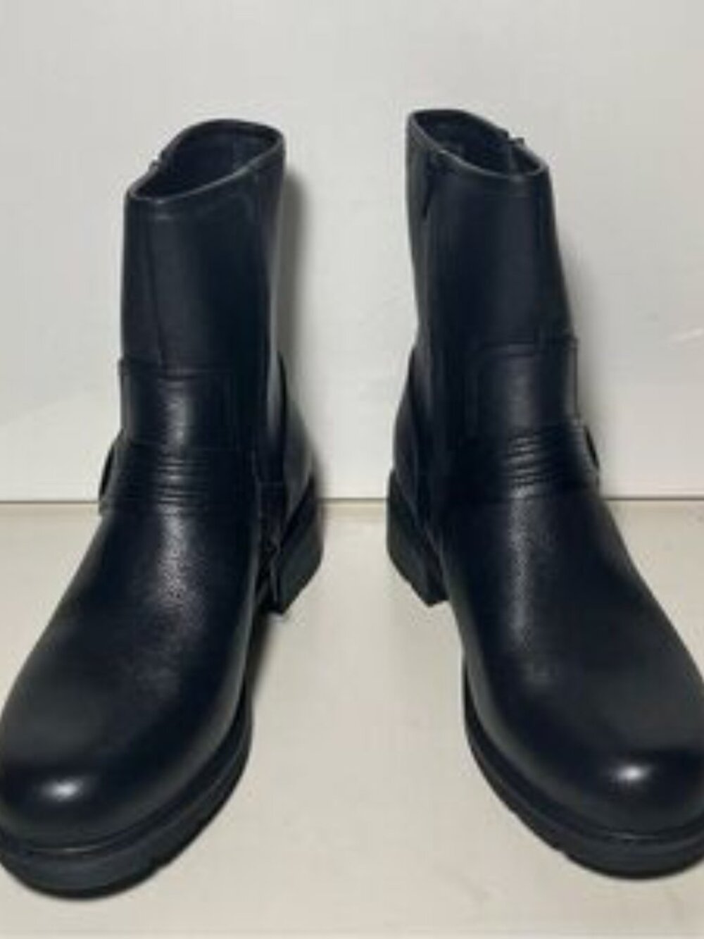 Clarks Hearth Cross Leather Mid Calf Boots - Picture 3 of 5